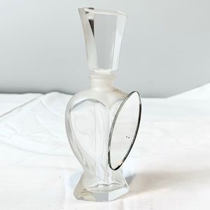 Unique Vintage Perfume Bottle - Clear, White
